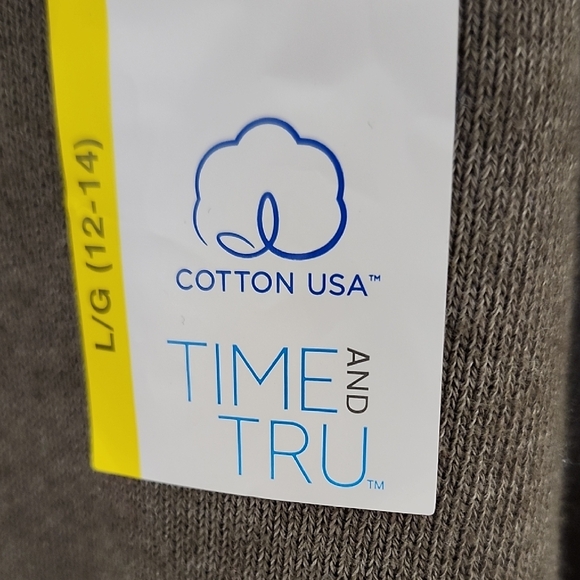 Time and Tru Women's Crew Neck Sweater - Dark Gray - Picture 2 of 14